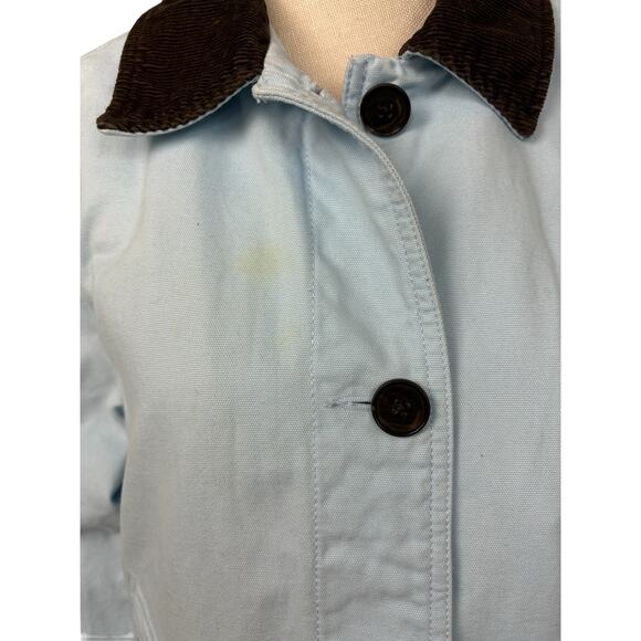 Land’s End Light Blue Canvas Barn Coat - Picture 4 of 9